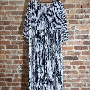 Torrid Black and White Maxi Dress